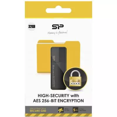 USB флеш накопитель Silicon Power 32GB Secure G50 USB 3.0 (SP032GBUF3G50V1K) - 3