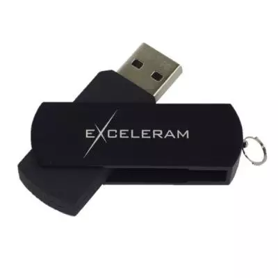 USB флеш накопитель eXceleram 64GB P2 Series Black/Black USB 2.0 (EXP2U2BB64)