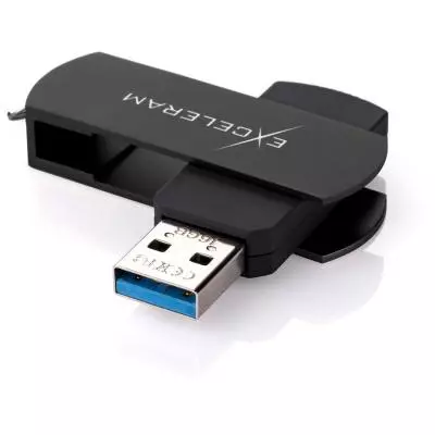 USB флеш накопитель eXceleram 32GB P2 Series Black/Black USB 3.1 Gen 1 (EXP2U3BB32) - 1