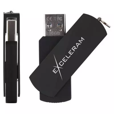 USB флеш накопитель eXceleram 32GB P2 Series Black/Black USB 3.1 Gen 1 (EXP2U3BB32) - 3