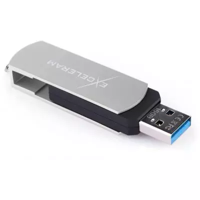 USB флеш накопитель eXceleram 32GB P2 Series Silver/Black USB 3.1 Gen 1 (EXP2U3SIB32) - 4