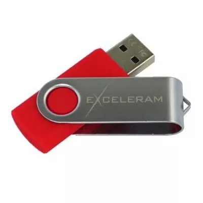USB флеш накопитель eXceleram 8GB P1 Series Silver/Red USB 2.0 (EXP1U2SIRE08)