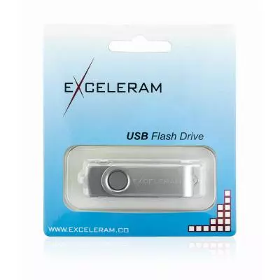 USB флеш накопитель eXceleram 16GB P1 Series Silver/Gray USB 2.0 (EXP1U2SIG16) - 7