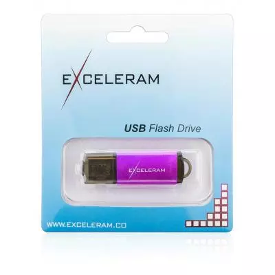 USB флеш накопитель eXceleram 16GB A3 Series Purple USB 2.0 (EXA3U2PU16) - 7