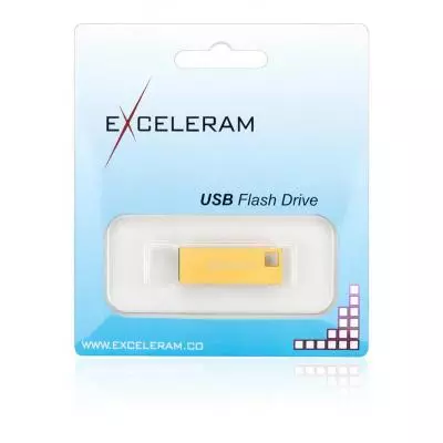 USB флеш накопитель eXceleram 16GB U1 Series Gold USB 2.0 (EXP2U2U1G16) - 5