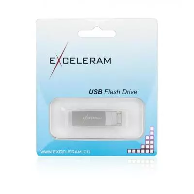 USB флеш накопитель eXceleram 64GB U2 Series Silver USB 2.0 (EXP2U2U2S64) - 5