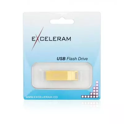 USB флеш накопитель eXceleram 16GB U2 Series Gold USB 3.1 Gen 1 (EXP2U3U2G16) - 5