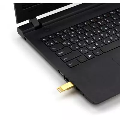 USB флеш накопитель eXceleram 16GB U2 Series Gold USB 2.0 (EXP2U2U2G16) - 4