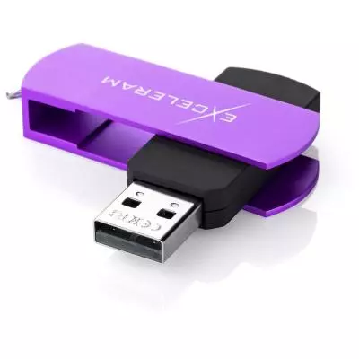 USB флеш накопитель eXceleram 16GB P2 Series Grape/Black USB 2.0 (EXP2U2GPB16) - 1 USB флеш накопитель eXceleram 16GB P2 Series Grape/Black USB 2.0 (EXP2U2GPB16) - 1