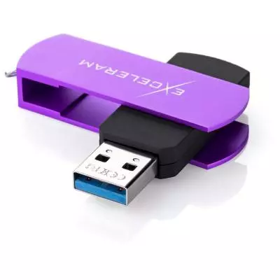 USB флеш накопитель eXceleram 32GB P2 Series Grape/Black USB 3.1 Gen 1 (EXP2U3GPB32) - 1
