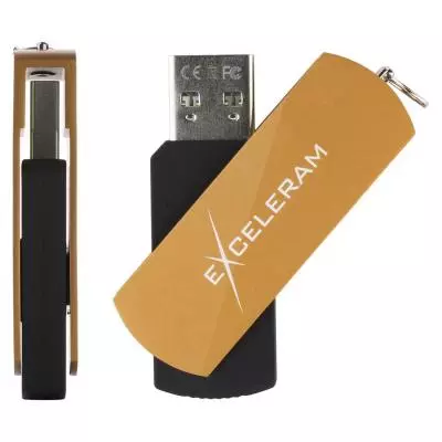USB флеш накопитель eXceleram 16GB P2 Series Brown/Black USB 2.0 (EXP2U2BRB16) - 3 USB флеш накопитель eXceleram 16GB P2 Series Brown/Black USB 2.0 (EXP2U2BRB16) - 3