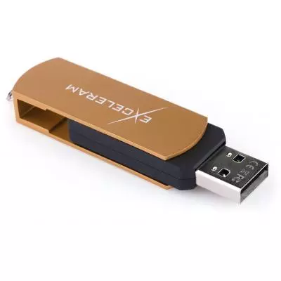 USB флеш накопитель eXceleram 32GB P2 Series Brown/Black USB 2.0 (EXP2U2BRB32) - 4 USB флеш накопитель eXceleram 32GB P2 Series Brown/Black USB 2.0 (EXP2U2BRB32) - 4