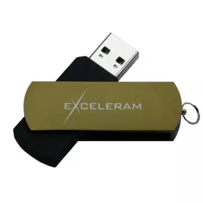 USB флеш накопитель eXceleram 32GB P2 Series Brown/Black USB 2.0 (EXP2U2BRB32)