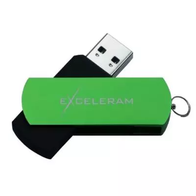 USB флеш накопитель eXceleram 16GB P2 Series Green/Black USB 2.0 (EXP2U2GRB16)