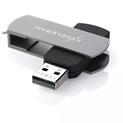 USB флеш накопитель eXceleram 32GB P2 Series Gray/Black USB 2.0 (EXP2U2GB32) - 1 USB флеш накопитель eXceleram 32GB P2 Series Gray/Black USB 2.0 (EXP2U2GB32) - 1
