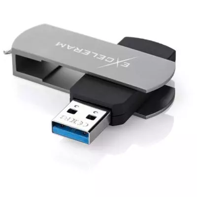 USB флеш накопитель eXceleram 32GB P2 Series Gray/Black USB 3.1 Gen 1 (EXP2U3GB32) - 1 USB флеш накопитель eXceleram 32GB P2 Series Gray/Black USB 3.1 Gen 1 (EXP2U3GB32) - 1