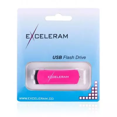 USB флеш накопитель eXceleram 64GB P2 Series Rose/Black USB 2.0 (EXP2U2ROB64) - 7