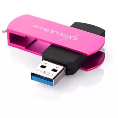 USB флеш накопитель eXceleram 32GB P2 Series Rose/Black USB 3.1 Gen 1 (EXP2U3ROB32) - 1