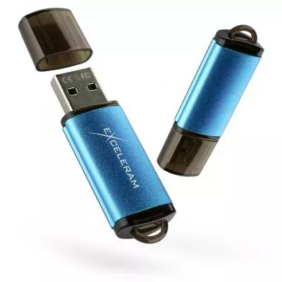 USB флеш накопитель eXceleram 32GB A3 Series Blue USB 2.0 (EXA3U2BL32)