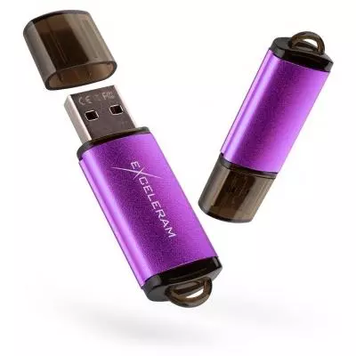 USB флеш накопитель eXceleram 64GB A3 Series Purple USB 3.1 Gen 1 (EXA3U3PU64)