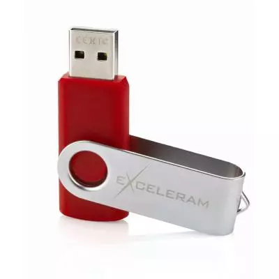 USB флеш накопитель eXceleram 32GB P1 Series Silver/Red USB 2.0 (EXP1U2SIRE32) - 2 USB флеш накопитель eXceleram 32GB P1 Series Silver/Red USB 2.0 (EXP1U2SIRE32) - 2
