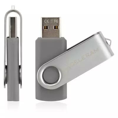 USB флеш накопитель eXceleram 32GB P1 Series Silver/Gray USB 2.0 (EXP1U2SIG32) - 3 USB флеш накопитель eXceleram 32GB P1 Series Silver/Gray USB 2.0 (EXP1U2SIG32) - 3