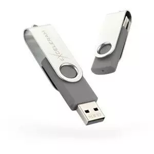 USB флеш накопитель eXceleram 32GB P1 Series Silver/Gray USB 2.0 (EXP1U2SIG32)
