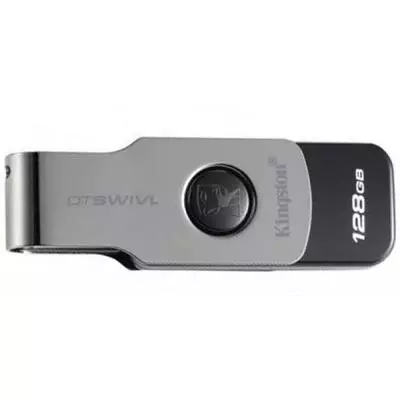 USB флеш накопитель Kingston 128GB DT SWIVL Metal USB 3.0 (DTSWIVL/128GB)