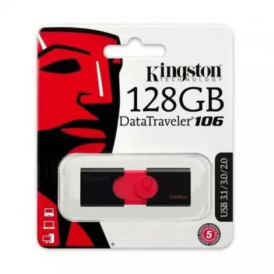 USB флеш накопитель Kingston 128GB DT106 USB 3.0 (DT106/128GB) - 5 USB флеш накопитель Kingston 128GB DT106 USB 3.0 (DT106/128GB) - 5