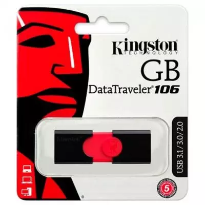 USB флеш накопитель Kingston 64GB DT106 USB 3.0 (DT106/64GB) - 4 USB флеш накопитель Kingston 64GB DT106 USB 3.0 (DT106/64GB) - 4