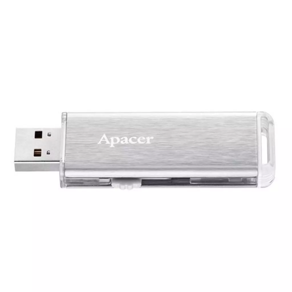 USB флеш накопитель Apacer 16GB AH33A Silver USB 2.0 (AP16GAH33AS-1) - 2