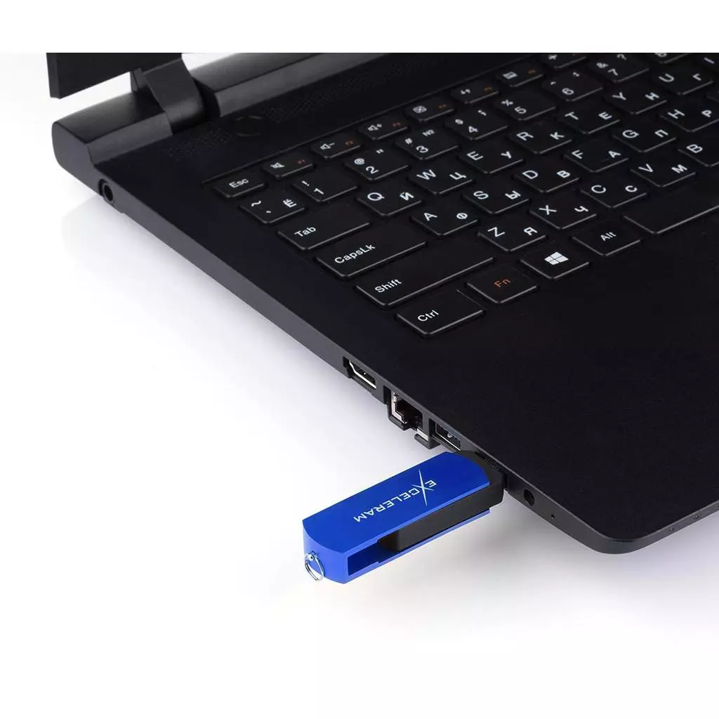 USB флеш накопитель eXceleram 128GB P2 Series Blue/Black USB 3.1 Gen 1 (EXP2U3BLB128) - 6 USB флеш накопитель eXceleram 128GB P2 Series Blue/Black USB 3.1 Gen 1 (EXP2U3BLB128) - 6