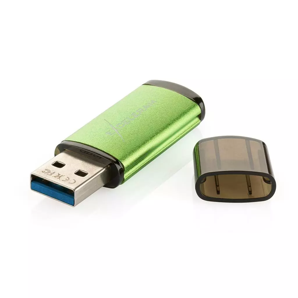 USB флеш накопитель eXceleram 128GB A3 Series Green USB 3.1 Gen 1 (EXA3U3GR128) - 4 USB флеш накопитель eXceleram 128GB A3 Series Green USB 3.1 Gen 1 (EXA3U3GR128) - 4