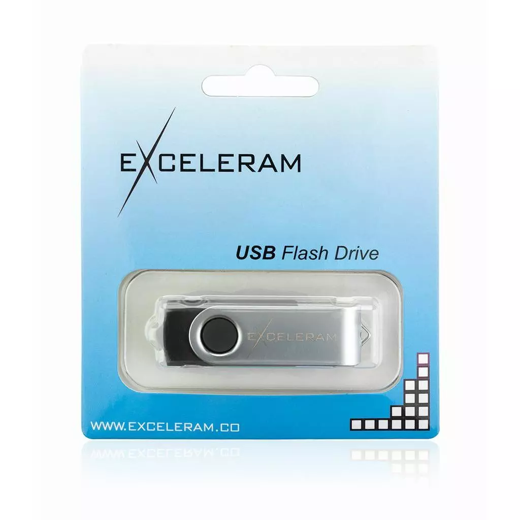 USB флеш накопитель eXceleram 64GB P1 Series Silver/Black USB 3.1 Gen 1 (EXP1U3SIB64) - 7