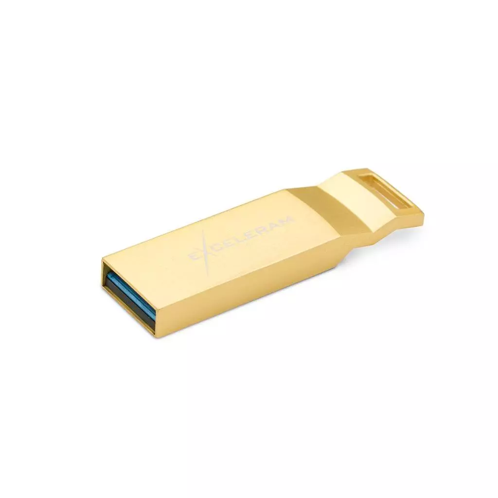 USB флеш накопитель eXceleram 128GB U2 Series Gold USB 3.1 Gen 1 (EXP2U3U2G128) - 1