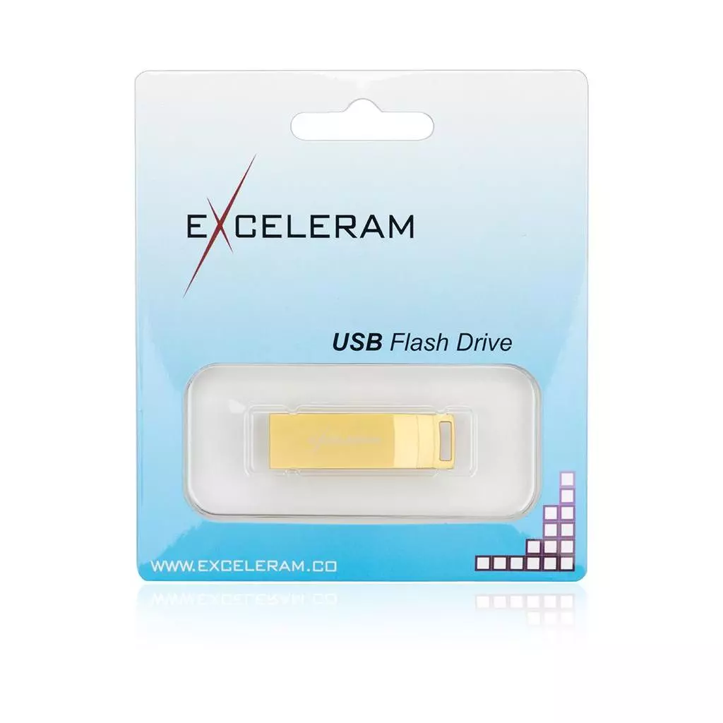 USB флеш накопитель eXceleram 128GB U2 Series Gold USB 3.1 Gen 1 (EXP2U3U2G128) - 5