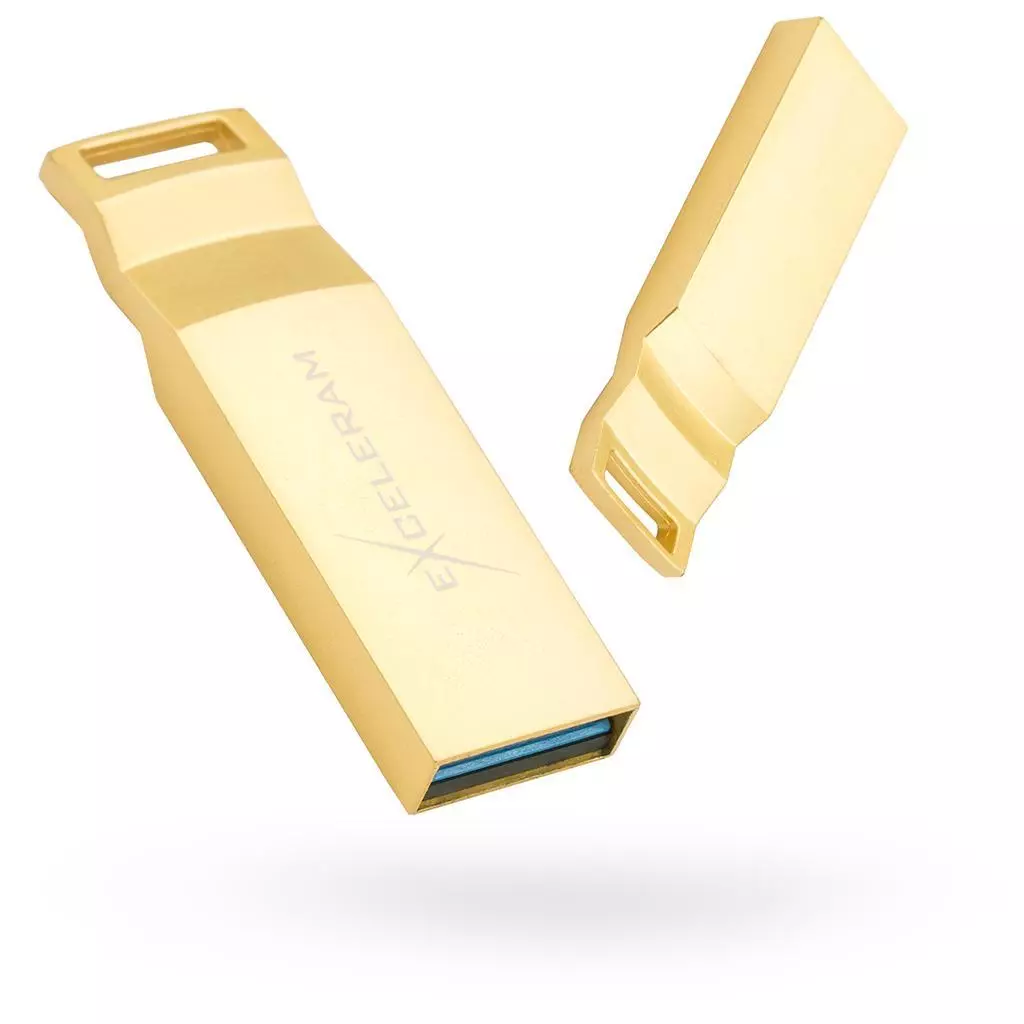 USB флеш накопитель eXceleram 128GB U2 Series Gold USB 3.1 Gen 1 (EXP2U3U2G128)