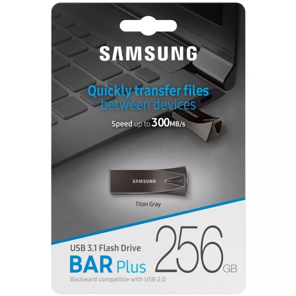 USB флеш накопитель Samsung 256GB BAR Plus USB 3.0 (MUF-256BE4/APC) - 6 USB флеш накопитель Samsung 256GB BAR Plus USB 3.0 (MUF-256BE4/APC) - 6