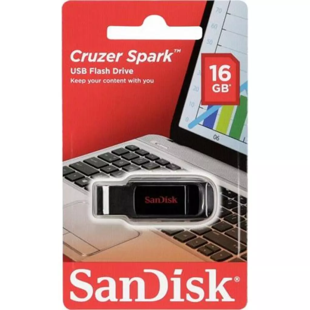 USB флеш накопитель SanDisk 16GB Cruzer Spark USB 2.0 (SDCZ61-016G-G35) - 6 USB флеш накопитель SanDisk 16GB Cruzer Spark USB 2.0 (SDCZ61-016G-G35) - 6
