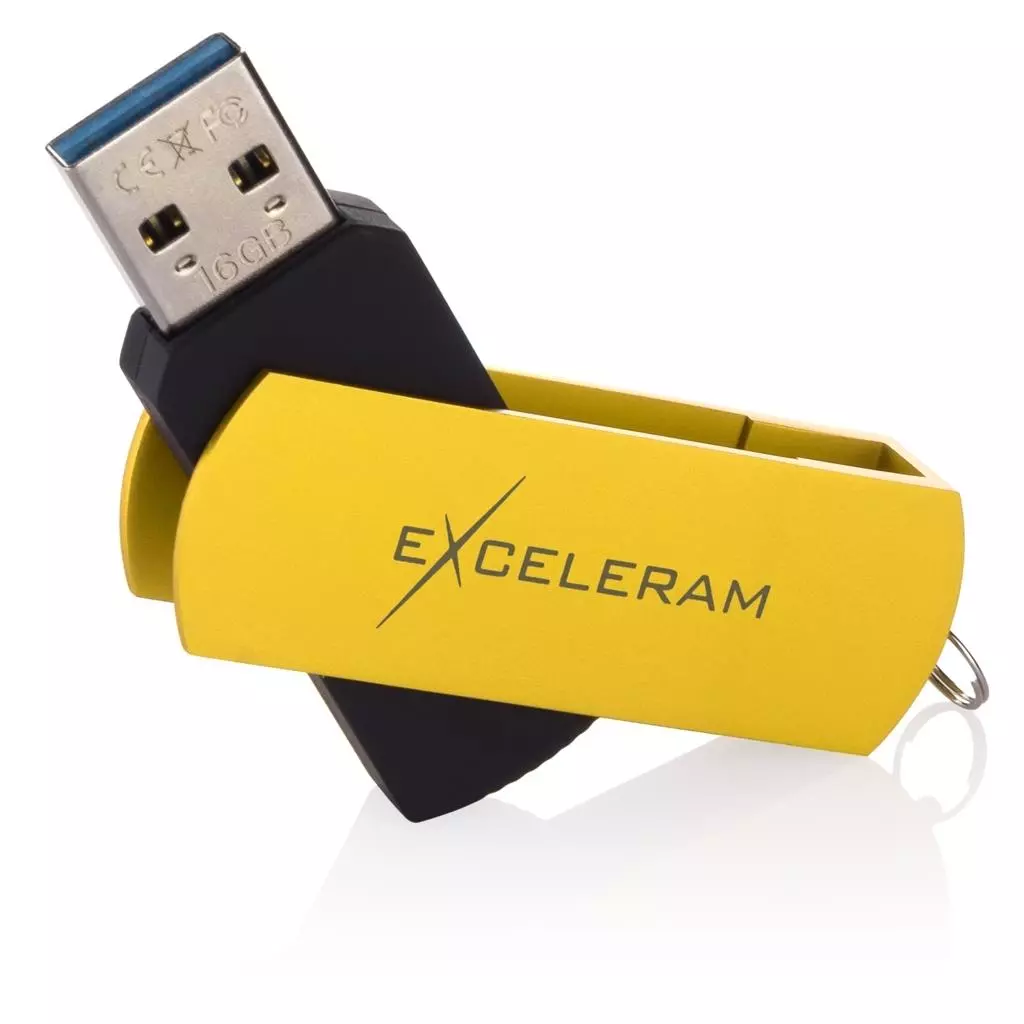 USB флеш накопитель eXceleram 32GB P2 Series Yellow2/Black USB 3.1 Gen 1 (EXP2U3Y2B32) - 2 USB флеш накопитель eXceleram 32GB P2 Series Yellow2/Black USB 3.1 Gen 1 (EXP2U3Y2B32) - 2