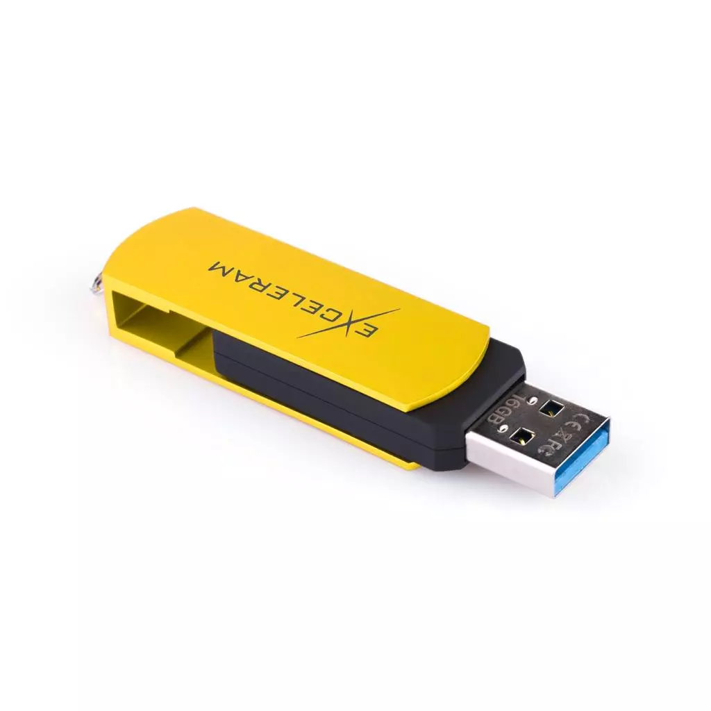 USB флеш накопитель eXceleram 32GB P2 Series Yellow2/Black USB 3.1 Gen 1 (EXP2U3Y2B32) - 4 USB флеш накопитель eXceleram 32GB P2 Series Yellow2/Black USB 3.1 Gen 1 (EXP2U3Y2B32) - 4