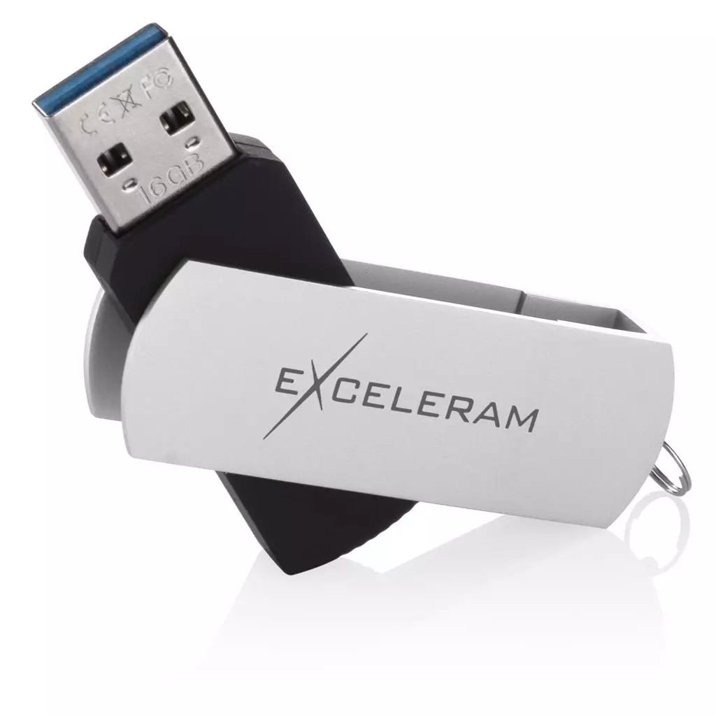 USB флеш накопитель eXceleram 32GB P2 Series White/Black USB 3.1 Gen 1 (EXP2U3WHB32) - 2