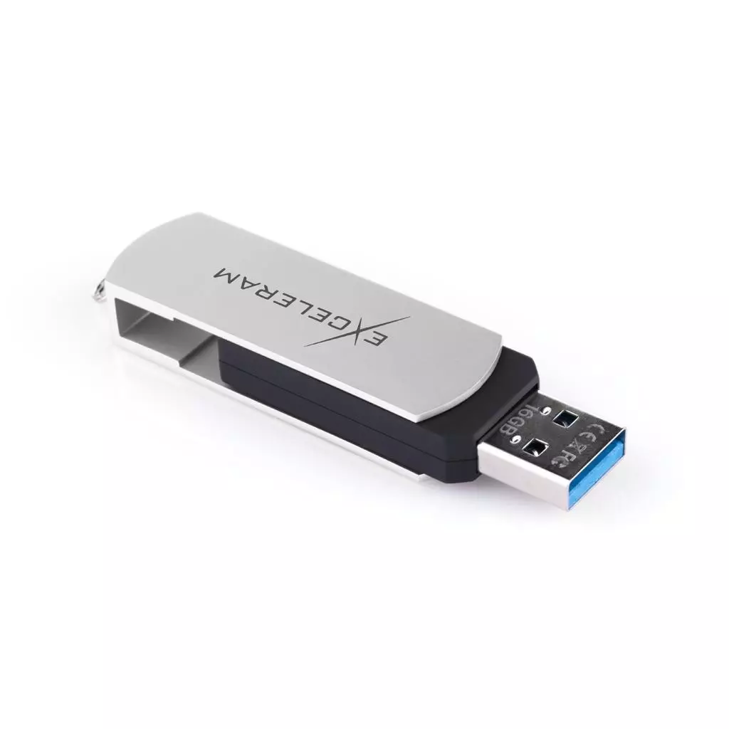 USB флеш накопитель eXceleram 64GB P2 Series White/Black USB 3.1 Gen 1 (EXP2U3WHB64) - 4 USB флеш накопитель eXceleram 64GB P2 Series White/Black USB 3.1 Gen 1 (EXP2U3WHB64) - 4