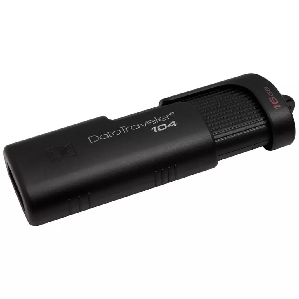 USB флеш накопитель Kingston 16GB DataTraveller 104 Black USB 2.0 (DT104/16GB) - 1 USB флеш накопитель Kingston 16GB DataTraveller 104 Black USB 2.0 (DT104/16GB) - 1