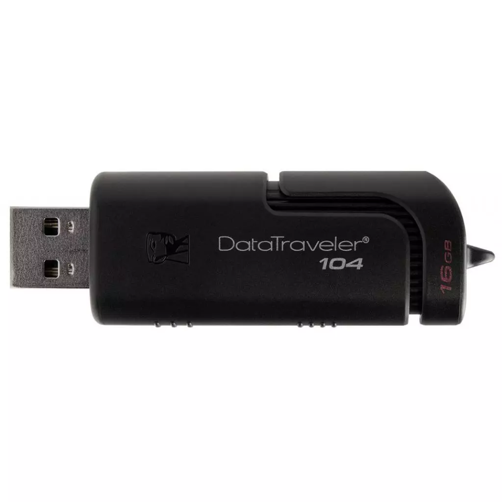 USB флеш накопитель Kingston 16GB DataTraveller 104 Black USB 2.0 (DT104/16GB) - 3 USB флеш накопитель Kingston 16GB DataTraveller 104 Black USB 2.0 (DT104/16GB) - 3