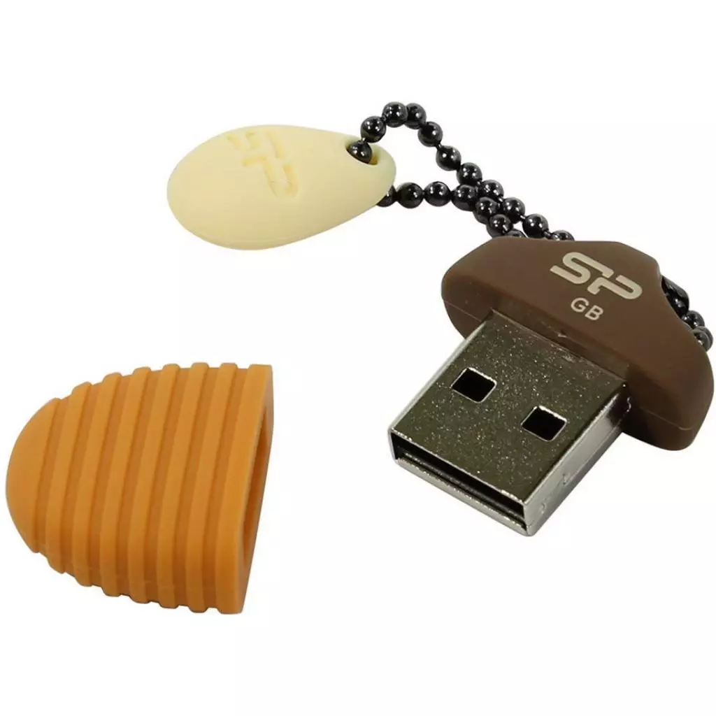 USB флеш накопитель Silicon Power 64GB Touch T30 Hazelnut USB 2.0 (SP064GBUF2T30V1E) - 3 USB флеш накопитель Silicon Power 64GB Touch T30 Hazelnut USB 2.0 (SP064GBUF2T30V1E) - 3