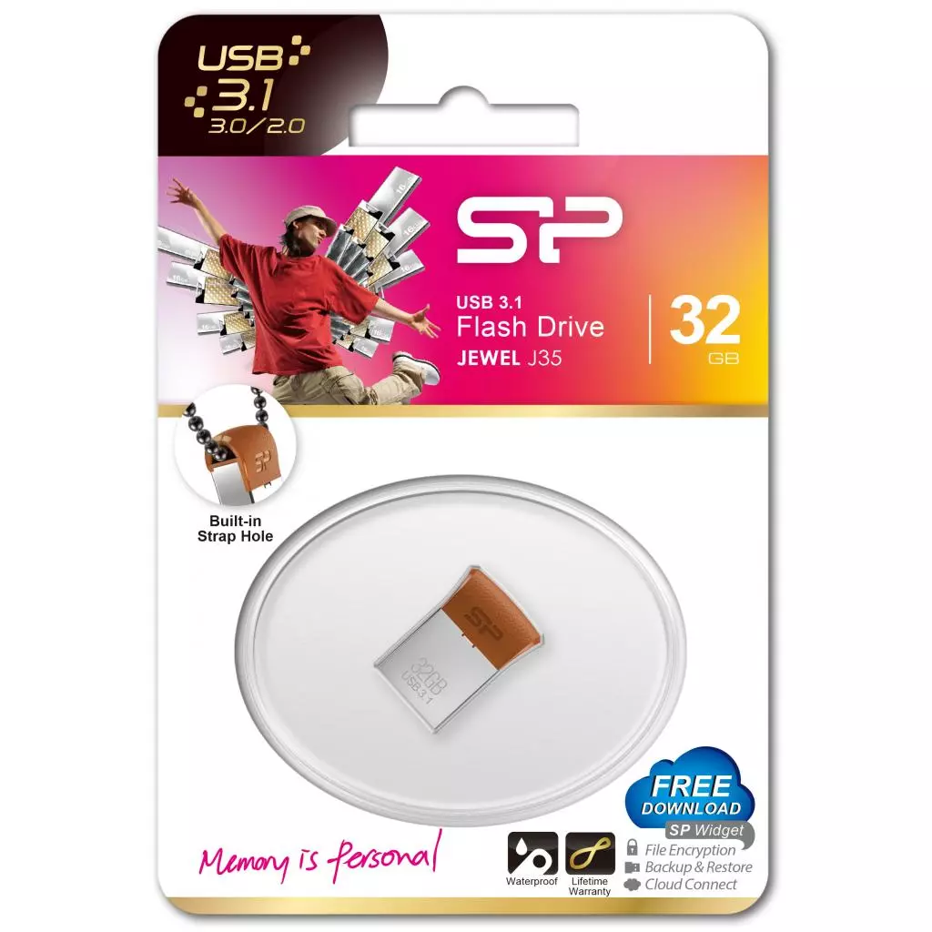 USB флеш накопитель Silicon Power 32GB Jewel J35 USB 3.1 (SP032GBUF3J35V1E) - 2