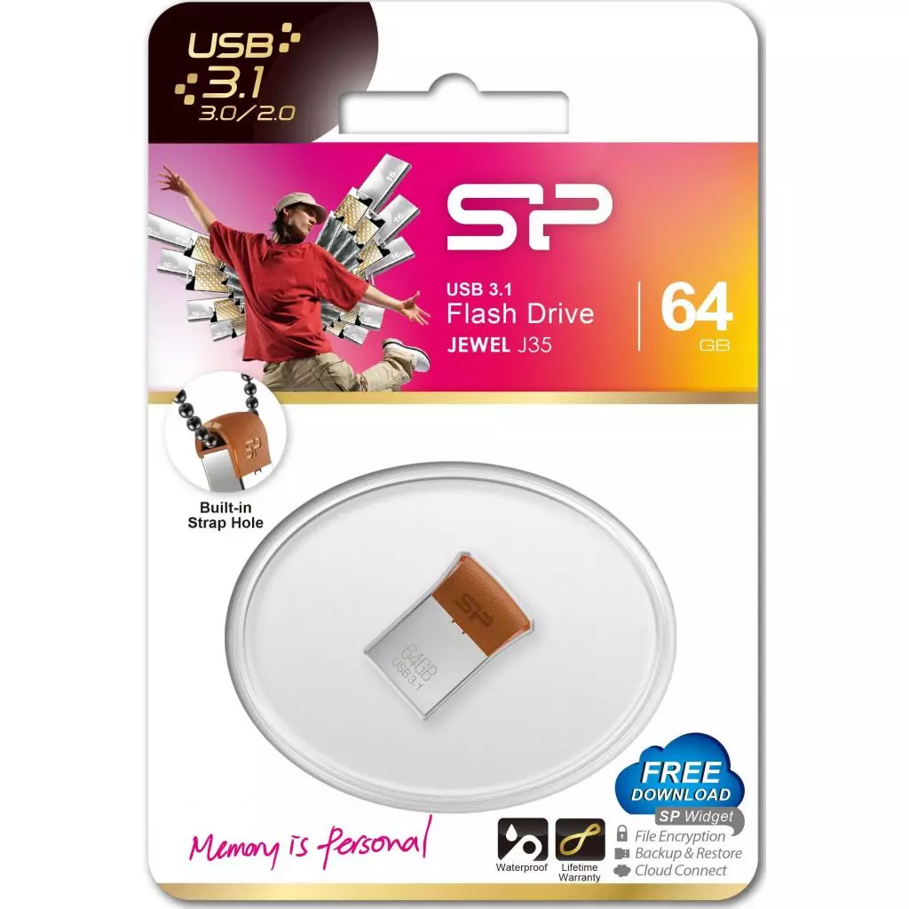 USB флеш накопитель Silicon Power 64GB Jewel J35 USB 3.1 (SP064GBUF3J35V1E) - 2