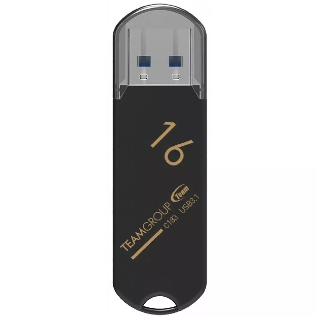 USB флеш накопитель Team 16GB C183 Black USB 3.1 (TC183316GB01)