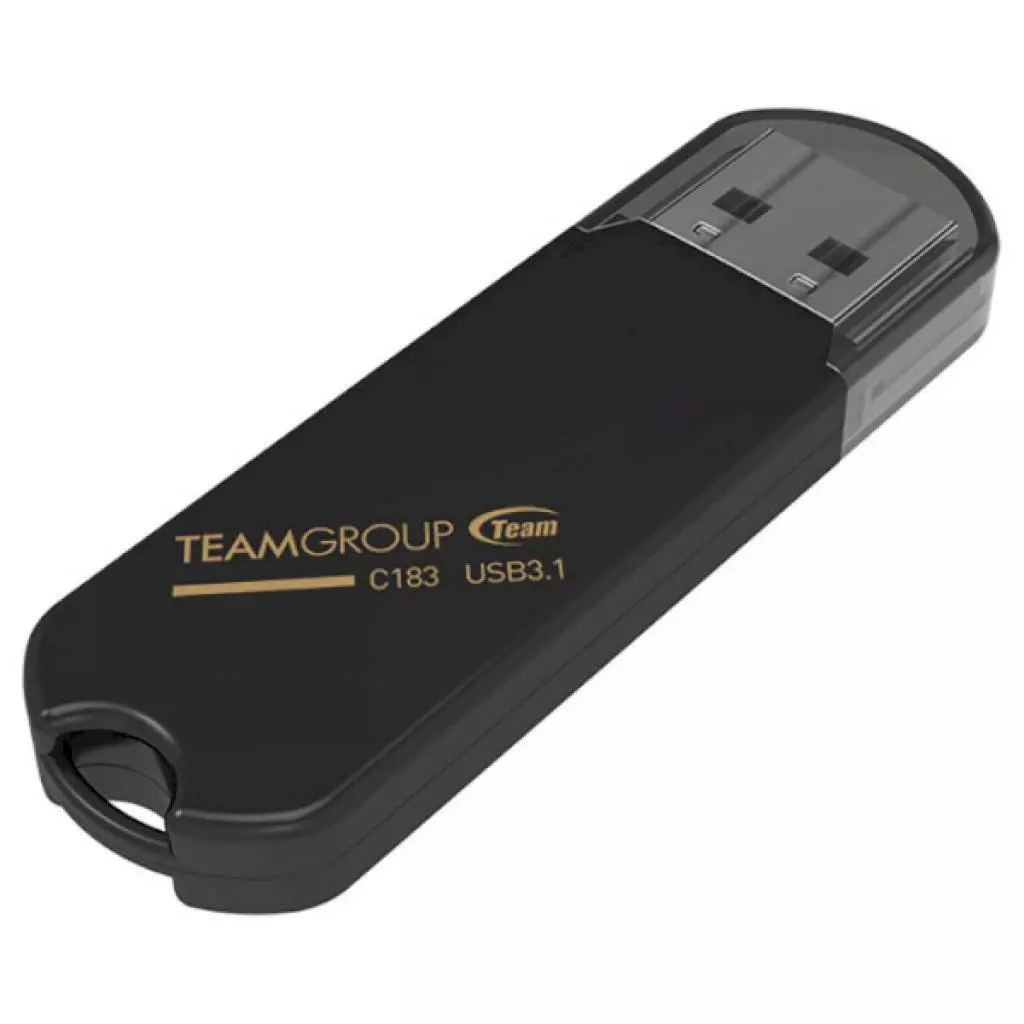 USB флеш накопитель Team 128GB C183 Black USB 3.1 (TC1833128GB01) - 1